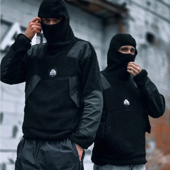 Vintage 90s Nike ACG Balaclava Sherpa Hoodie - Picture 15 of 16